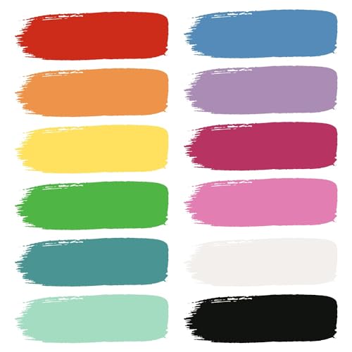 TULIP Washable Tempera Paint Pouches 12-Pack, Art & Craft Supplies, Non-Toxic, Quick Dry Paint, Easy Squeeze for Kids, 12 Rainbow Colors, 6+