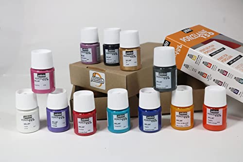 Pebeo Porcelaine 150 China Paint, Exploration Set #1- Set of 12 x 20 ml Bottles - color: Multicolor, style: 12 x 20ml