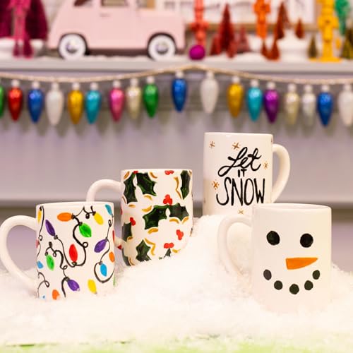 Tulip Painted by Me Ceramic Painting Kit, 4 Mugs - color: Mugs