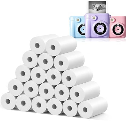 20 Rolls MIARALA Instant Print Kids Camera Paper, HD Print Camera Paper | Suitable for Most Kids Instant Camera, Compatible with ESOXOFFORE/Dylanto/DUDUDRAGON/Cimizi Instant Camera, BPS/BPA-Free - size: 20 Rolls-Standard
