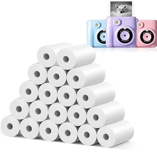 20 Rolls MIARALA Instant Print Kids Camera Paper, HD Print Camera Paper | Suitable for Most Kids Instant Camera, Compatible with ESOXOFFORE/Dylanto/DUDUDRAGON/Cimizi Instant Camera, BPS/BPA-Free - size: 20 Rolls-Standard