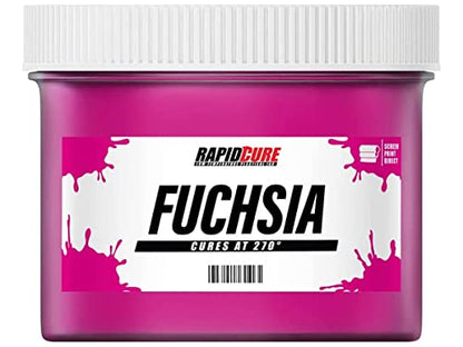 Rapid Cure® Screen Printing Ink Fuchsia (Quart - 32oz.) - Plastisol Ink for Screen Printing, Fast Curing Fabric Paint - Screen Print Direct®, USA Made - color: Fuchsia, size: 32 fl oz