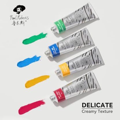 Paul Rubens Oil Paint, 20 Colors x 50ml Large Tubes, Professional Oil Based Paint Set with High Saturation, Creamy Texture, and Consistency, Art Supplies for Artists, Students, Beginners - color: 20 colors*50ml-A