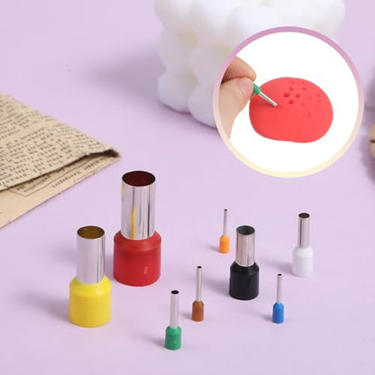 8 Pcs Polymer Clay Cutters, Many Sizes Stainless Steel Round Clay Cutters Shapes, Cutter Indentation Punch Tools for Pottery Craft Handmade