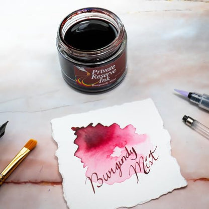 Private Reserve Premium Fountain Pen Ink, 60ml Bottle, Burgundy Mist | Premium fountain pen ink with smooth flow, rich color, and reliable everyday writing performance. - color: Burgundy Mist