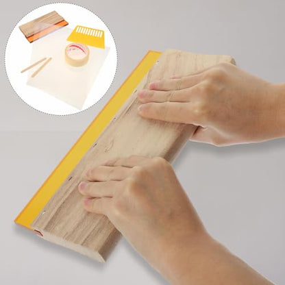 SUPVOX Screen Printing Kit 10pcs DIY Fabric Ink Squeegee Scraper Set for Handmade Silk Screen Printing Crafts Starter Supplies
