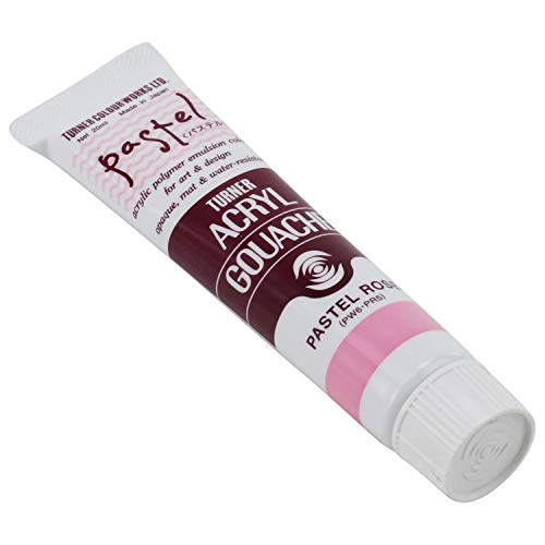 Turner Colour Works Acryl Gouache Artist Acrylic Paint - Single 20 ml Tube - Pastel Rose - color: Pastel Rose, size: 0.7 Fl Oz (Pack of 1)