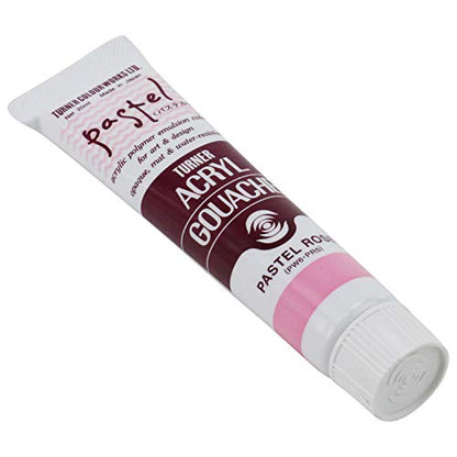 Turner Colour Works Acryl Gouache Artist Acrylic Paint - Single 20 ml Tube - Pastel Rose - color: Pastel Rose, size: 0.7 Fl Oz (Pack of 1)