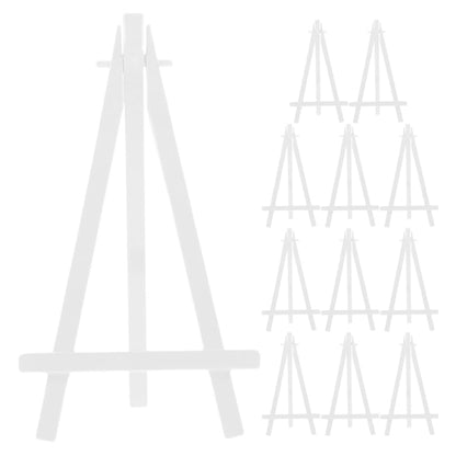 Frcolor 12 Pcs Mini Easel Stand for Painting Canvas Tabletop Portable Small Display Easels Kids Art Adjustable Angle Tripod