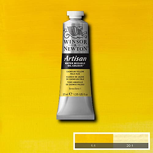 Winsor & Newton Artisan Water Mixable Oil Colour, 1.25-oz (37ml), Cadmium Yellow Pale Hue - color: Cadmium Yellow Pale Hue, style: 1.25-oz