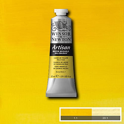 Winsor & Newton Artisan Water Mixable Oil Colour, 1.25-oz (37ml), Cadmium Yellow Pale Hue - color: Cadmium Yellow Pale Hue, style: 1.25-oz