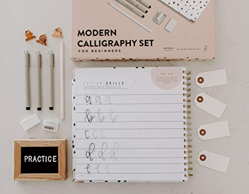 Modern Calligraphy Kit for Beginners: A Creative Craft Kit for Adults featuring Hand Lettering 101 Book, Brush Pens, Calligraphy Pens, and More (Calligraphy Practice Book Series)