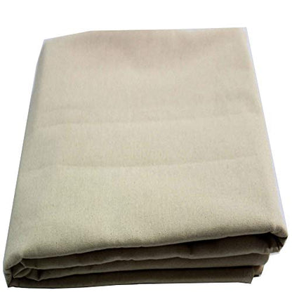 Mybecca Unprimed Cotton Canvas Fabric 7oz Natural Duck Cloth 63" Wide, Sold by the Yard - size: 1 YARD