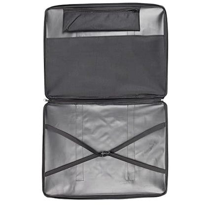 JJRING Art Portfolio Case, Wire Framed Nylon Portfolio Tote, Art Storage Bag in 37 Inches by 28 Inches, Great Carrying Bag for Artworks, Posters, Drawings, Prints(Black) - size: 37 Inches by 28 Inches