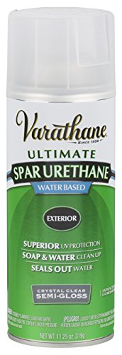 Varathane 250181 Water-Based Ultimate Spar Urethane Spray, 11.25 oz, Semi-Gloss - size: 11.25 oz Spray, style: Semi-Gloss