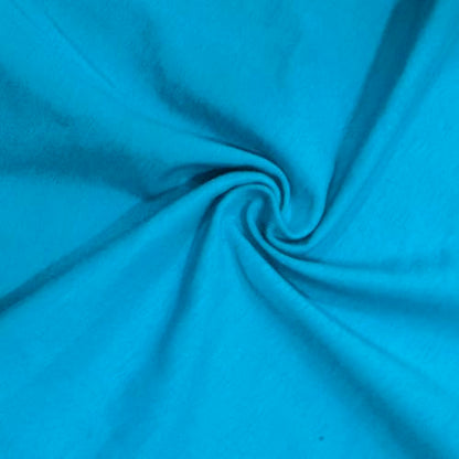 Cotton Spandex Jersey Fabric - 4 Way Stretch - 60" Width Sold by The Yard - Ideal for T-Shirts, Dresses, Athleticwear Apparel (Aqua, 1 Yard) - color: Aqua, size: 1 Yard