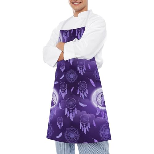 Chef Bib Apron for Restaurant, Anti-Stain with Pocket Adjustable, Cooking Dishwashing Lab Use - color: Style (550)