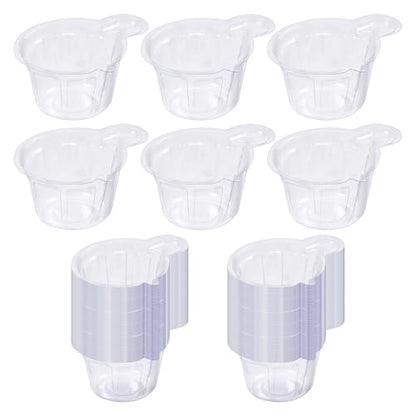 150Pcs 40ml Disposable Plastic Resin Mixing Cups Multipurpose Dispensing Cup for Mixing Paint, Stain, Epoxy, Resin (Clear)