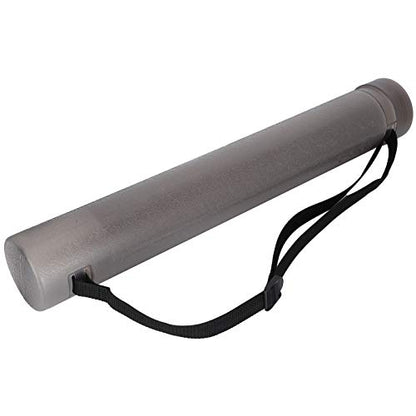 Circular Drawing Telescopic Painting Tube Matte Texture Art Supplies for Storage and Travel (Dark Gray)