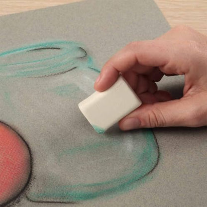 SoHo Urban Artist Kneaded Putty Eraser for Graphite Charcoal & Pastel, Single Standard White Eraser, Soft Flexible Drawing Tool for Blending Highlighting & Detail Work, PVC & Latex Free