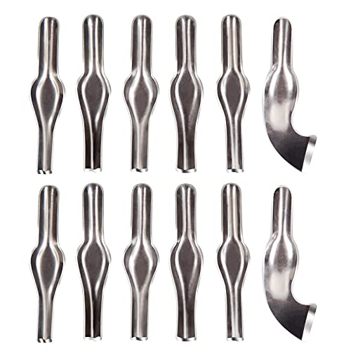 Falling in Art Linoleum Block Cutters - 6 Different Shaped Lino Cutters, Assorted Blades for Printmaking, Precision Carvings(2 Set) - style: 6 Type Blades(2 Sets)