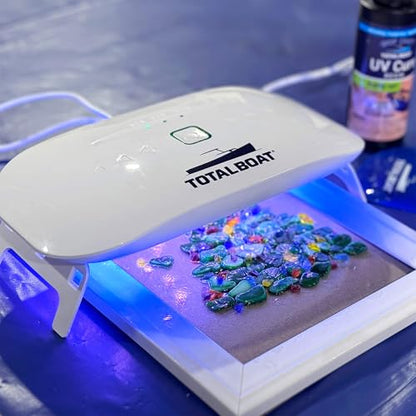 TotalBoat UV Light for Resin Curing | 36W Large UV Resin Lamp with Timer Settings (60s, 90s, 150s) and 24 LEDs for Fast, Even Cures | Use for Jewelry, Crafts, Molds, Decor, and DIY Projects