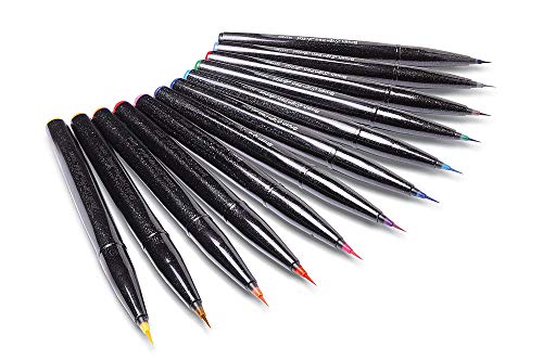Pentel SESF30 °C NX Extra Fine Paint Brushes (Set of 1, Grey - color: grey, size: 1 Count (Pack of 1)