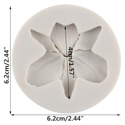 Orchid Flower Polymer Clay Mold Orchid Silicone Molds for DIY Crafts Epoxy Resin Casting Air Dry Polymer Clay Plaster Jewelry Making - color: Style K