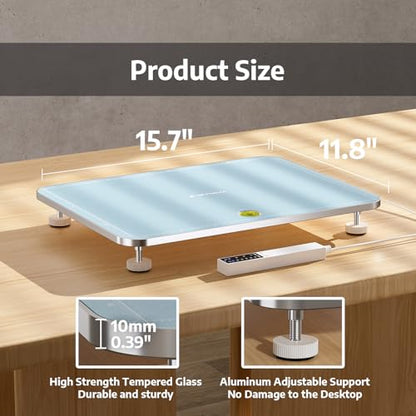 OFFNOVA 2-in-1 Resin Heating Mat & Leveling Table, Fast Curing Epoxy Molds, Resin Curing Machine for Silicone Molds, Undeformed Dryer with Smart Timer & Temp Control - size: 12*16" Resin Curing Board