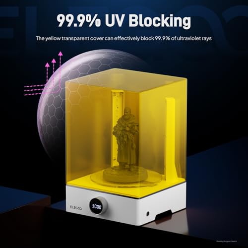 ELEGOO Mercury X Bundle, Wash and Cure Machine for Large Resin 3D Printed Models, Compatible with Saturn, Mars MSLA 3D Printers - style: Mercury X Bundle-M
