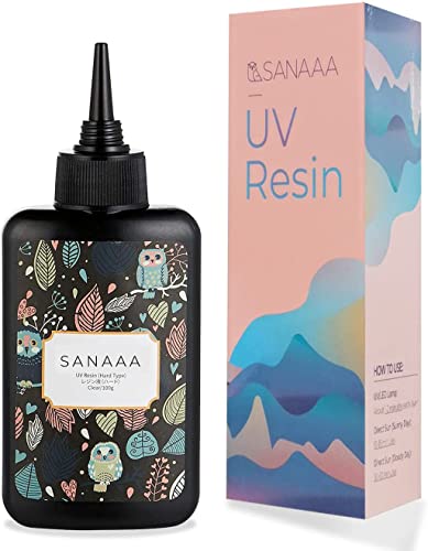 SANAAA UV Resin Clear Hard Type 100g Transparent UV Solar Curing Resin for DIY Earring Pendant Jewelry Making - size: 100g
