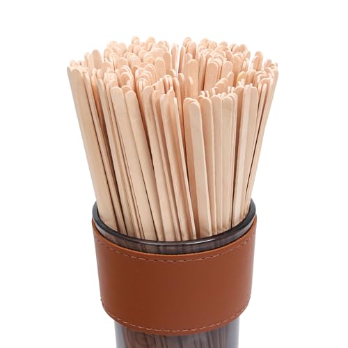 ANTETOK Wooden Coffee Stirrers - Coffee Stir Sticks 7.5 Inch,100pcs Disposable Birch Wood Coffee/Beverage Stirrers,Swizzle Drink Sticks,Coffee Bar Accessories - size: 19cm-100pcs