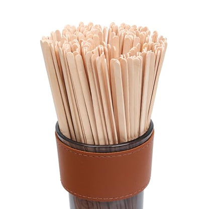ANTETOK Wooden Coffee Stirrers - Coffee Stir Sticks 7.5 Inch,100pcs Disposable Birch Wood Coffee/Beverage Stirrers,Swizzle Drink Sticks,Coffee Bar Accessories - size: 19cm-100pcs