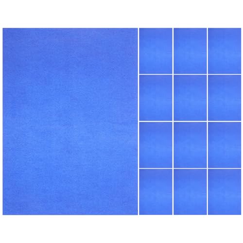 TEHAUX 50 Sheets One-Side Transfer Carbon Paper A4 Blue Graphite Tracing Paper for Artists and Crafts Pattern Transfer Drawing Supplies