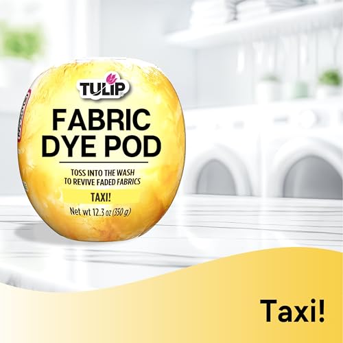 Tulip Fabric Dye Pod Taxi (Yellow), Dye for Washing Machines - color: Taxi