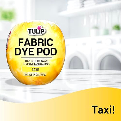 Tulip Fabric Dye Pod Taxi (Yellow), Dye for Washing Machines - color: Taxi