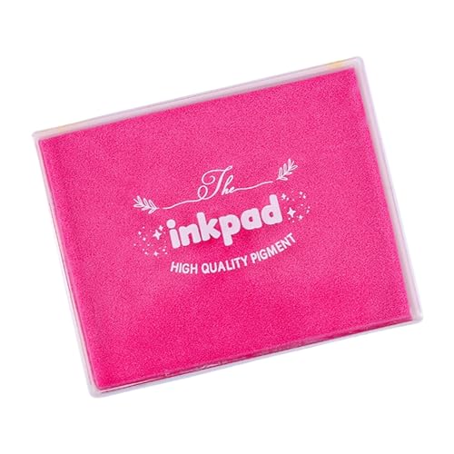 1Pc Oil Based Inks Pad Washable Craft Inks Mat Stamp Assorted Color for Journaling Scrapbooking Traditional Color Stamp - color: B
