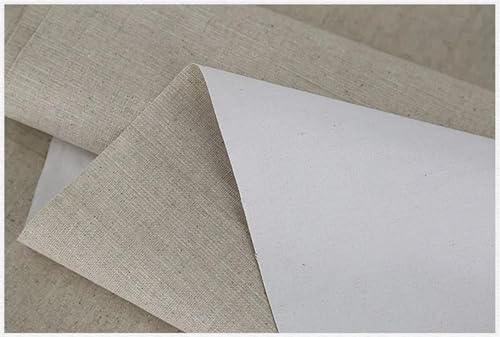 Cotton Canvas Roll, Primed Cotton Linen Blend Canvas Roll for Painting 10m Widths 28-88cm(Width 68cm 10m) - color: Width 68cm 10m