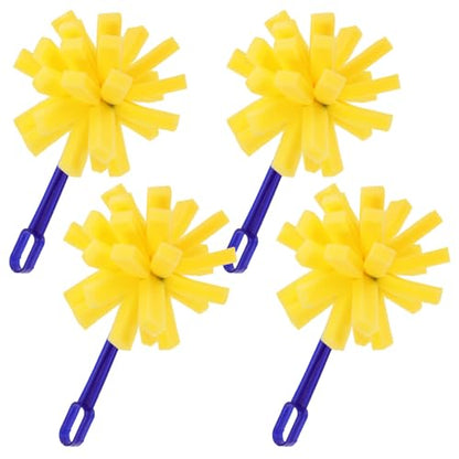 Beaupretty Sponge Painting Brush Set Easy Cleaning Foam Paint Sponges 10pcs with Plastic Handle and Artists for Acrylic Painting and Professional Creative Projects