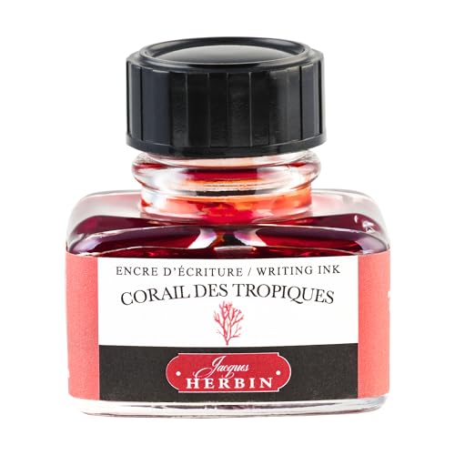 Jacques Herbin 13059T- 30ml Bottle of Ink for Fountain Pens and Rollerball Pens - Rouille D'ancre - color: Coral, size: 1 fl oz