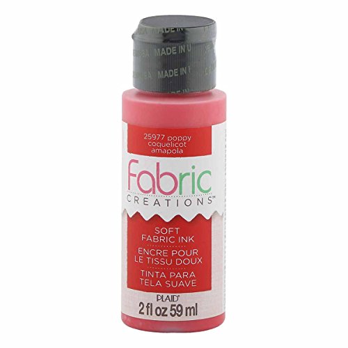 Fabric Creations Fabric Ink in Assorted Colors (2-Ounce), Poppy - color: Poppy