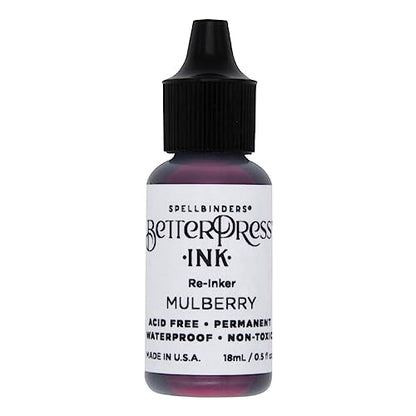 Spellbinders BetterPress Letterpress Ink Pad & Reinkers Bundle (Regal) - color: Regal