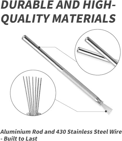 YAFIYGI 5 Pcs Ceramics Tools Kit Pottery Tools Carving Clay Needle Tools Clay Needle Tools Ceramic Sculpting Modeling and Texturing Supplies for Artistic Creations Feather Wire Texture Tools - color: 5 Pack