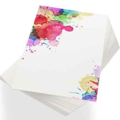 150 Sheets 8.5x11 Watercolor Paper Pad Cold Press Bulk Painting Paper - style: 8.5x11in-110LB/230GSM