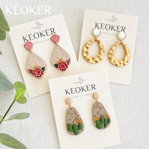KEOKER Hammered Texture Roller for Clay, Like Polymer Clay Texture Sheets - color: Metal Hammered Color