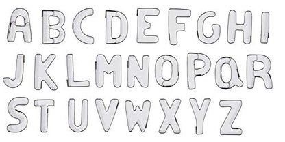 Ateco Alphabet Cutter Set 26pc - size: #6949 Alphabet Letters - 1"