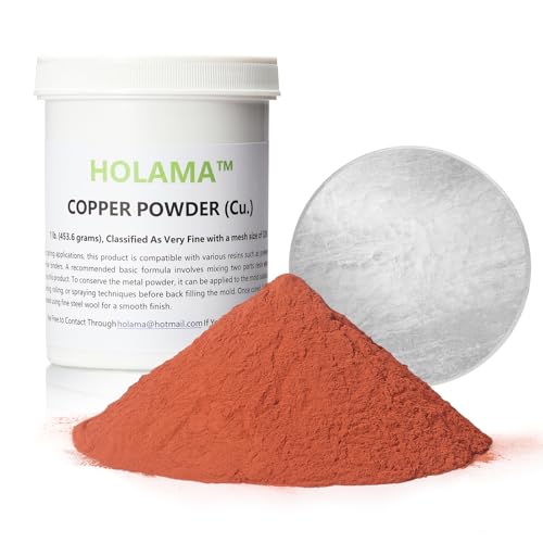 Premium Copper Powder for Cold Casting Sculptures - High-Grade 320 Mesh with Enhanced Packaging | Casting Powder Ideal for Home and Office Décor - 1lb with Anti-Oxidation Packaging (Red-320 Mesh) - color: Red-320 Mesh