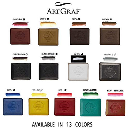 Art Graf Water-Soluble Tailors Chalk Square Disc, Graphite - color: Graphite