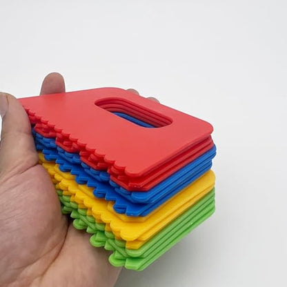 Lependor Plastic Scrapers Kit, 16Pcs Paint Scraper Tool for Arts Crafts Scraping Knife Pottery Painting Tools Drawing Acrylic Putty - 16 Packs