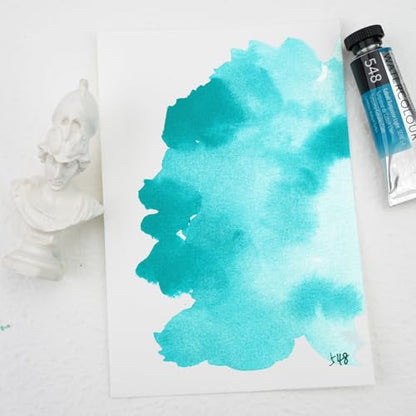 PHOENIX Professional Watercolor Paint Single Tube - 0.47 Fl Oz / 14ml - Cobalt Turquoise Light - color: Cobalt Turquoise Light, size: 0.47 Fl Oz (Pack of 1)